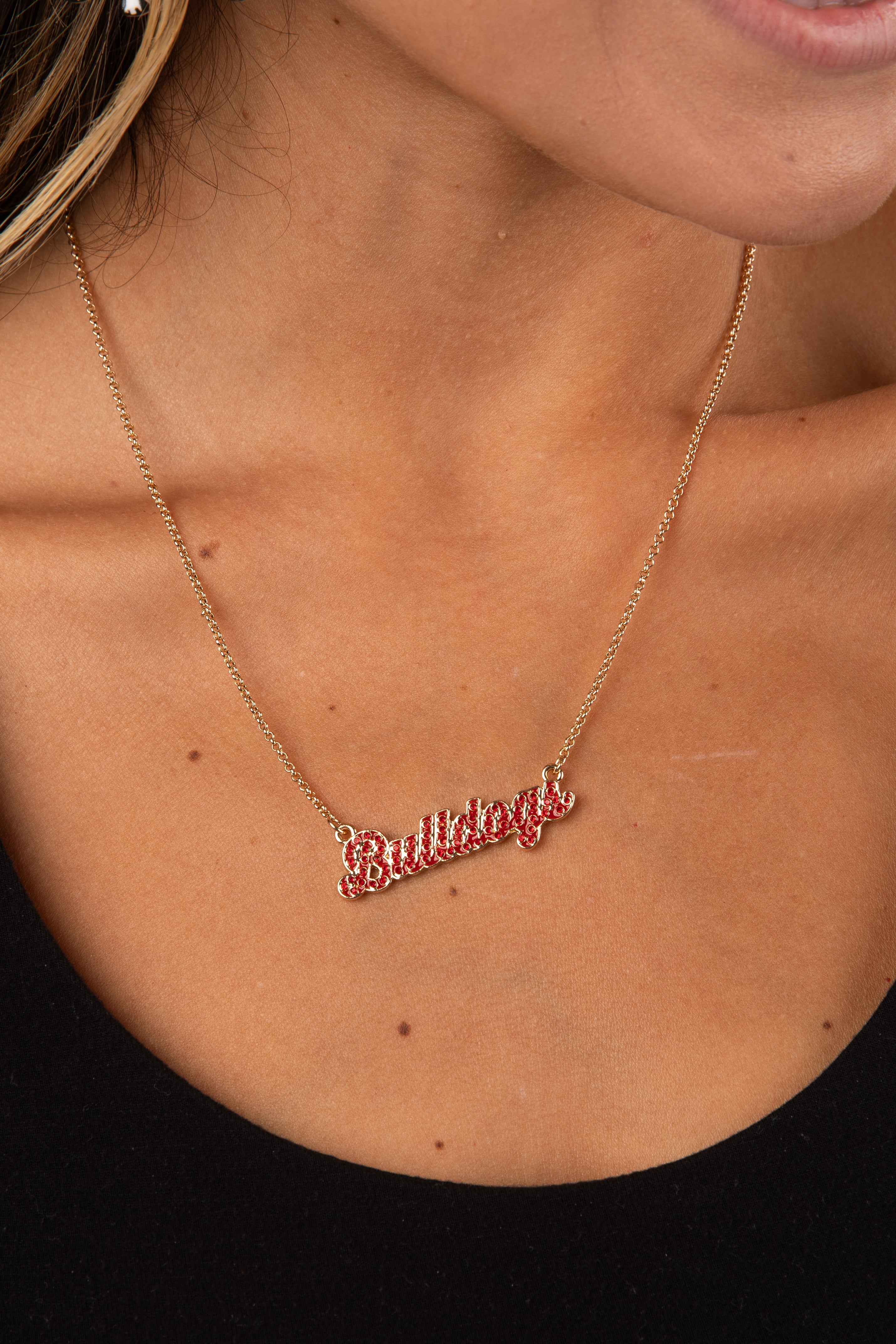 Necklace with &