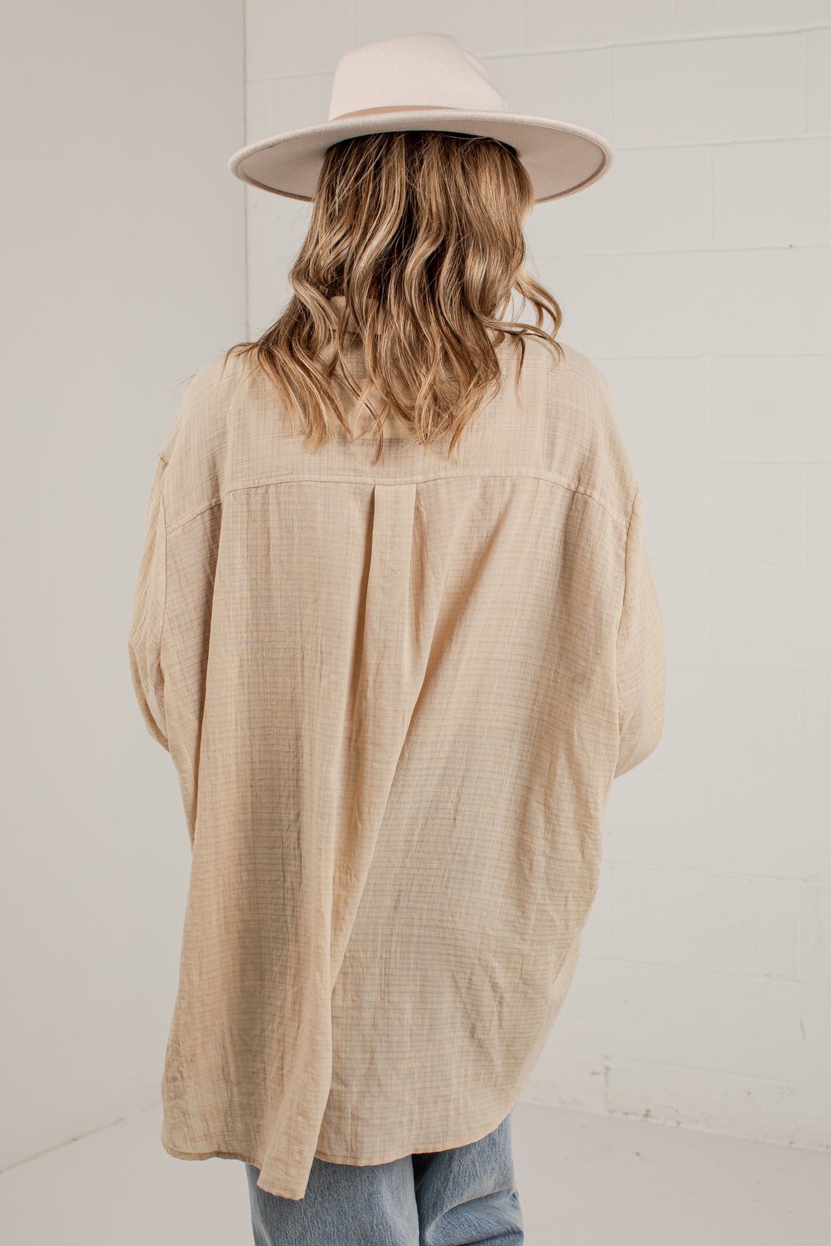 Allison Oversized Button-Up Blouse