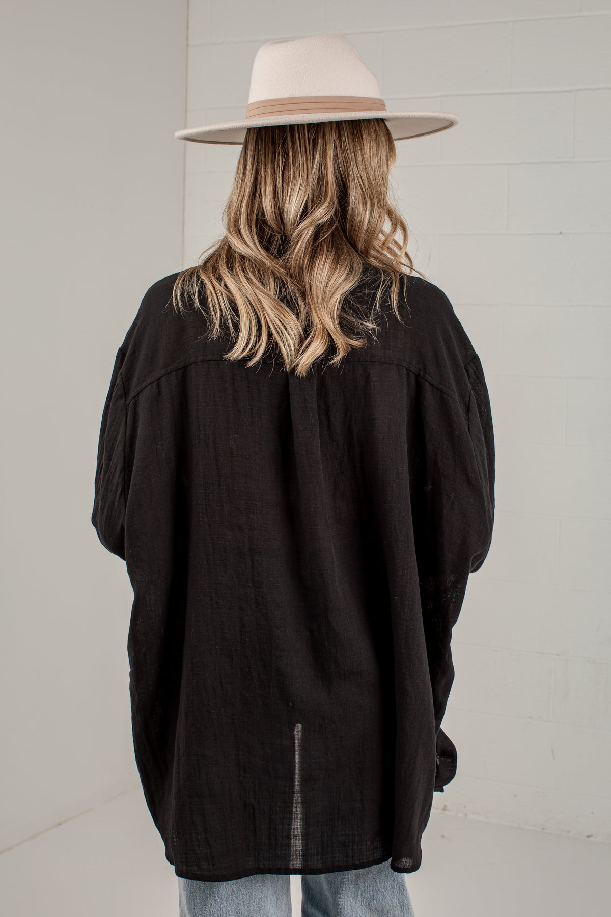Allison Oversized Button-Up Blouse