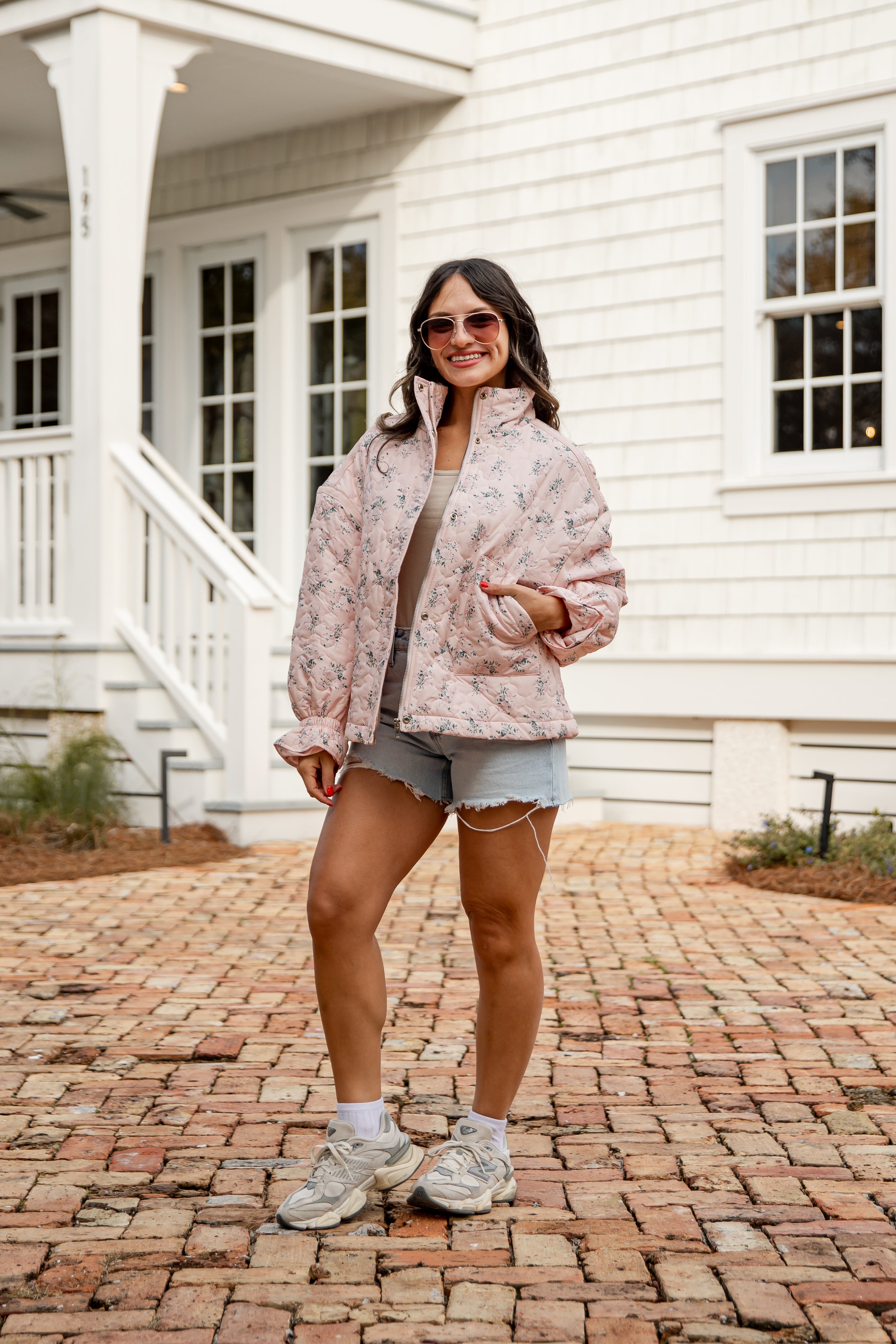 FINAL SALE - Sweet Soul Blush Floral Quilted Jacket