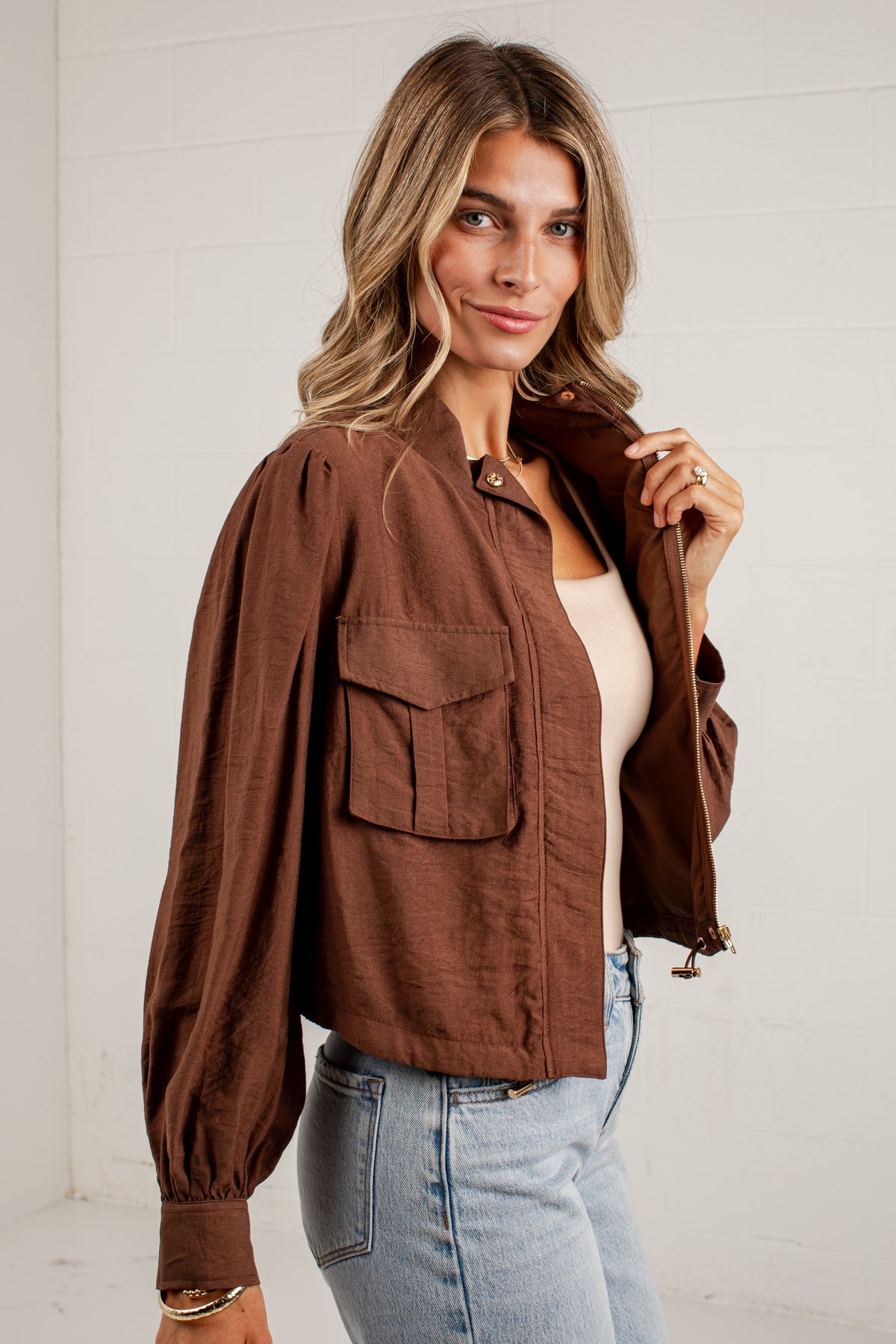 One More Toast Brown Jacket
