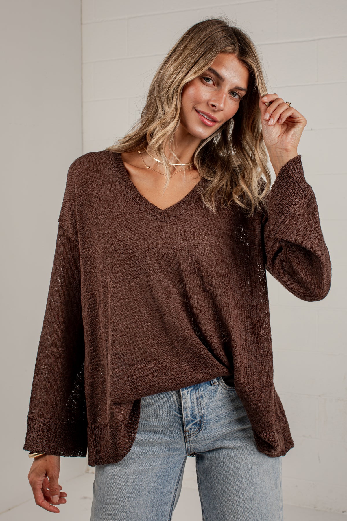 Found Your Way Oversized Knit Top