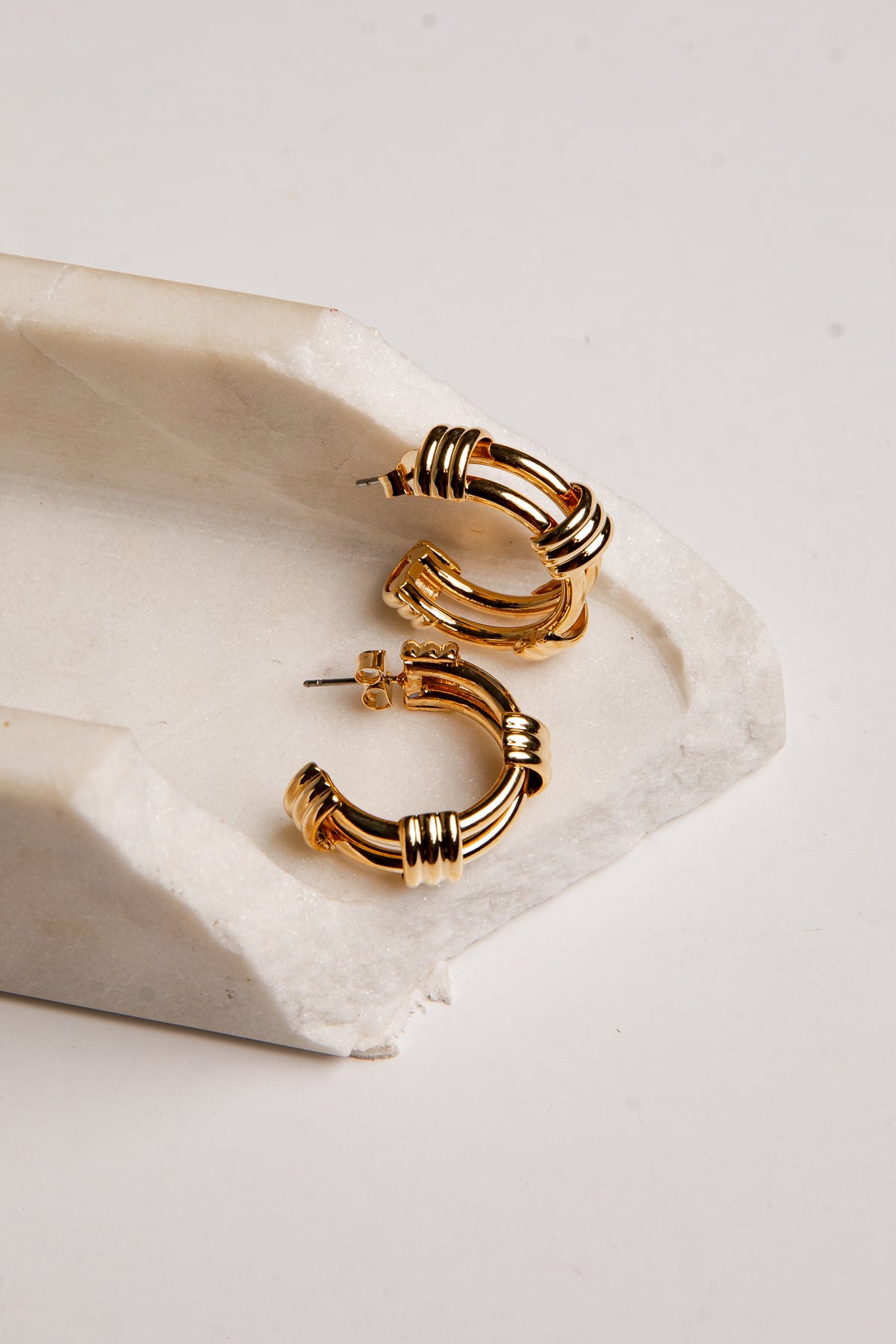 Annalise Gold Hoop Earrings