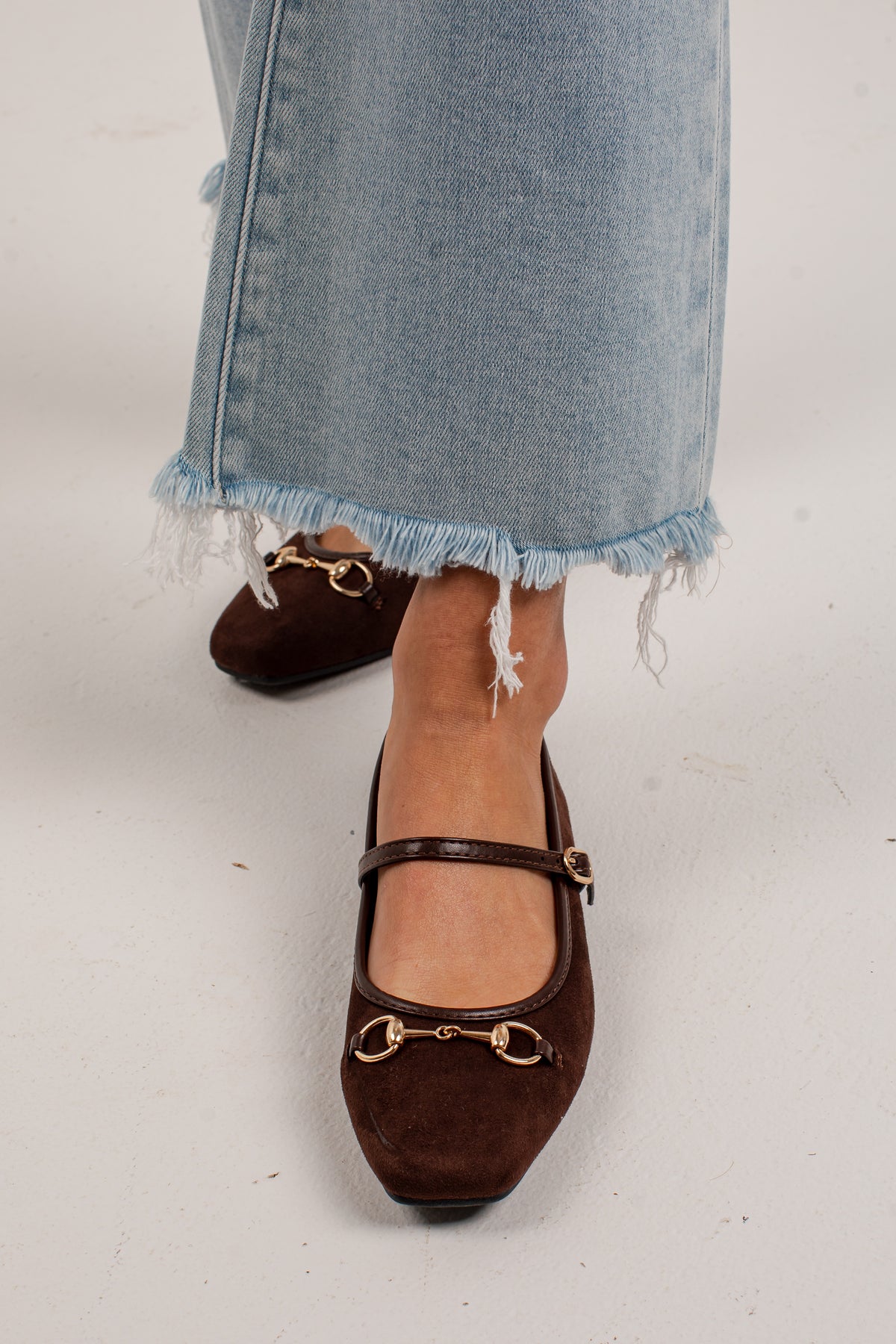 Socialite Horsebit Mary Jane Ballet Flats