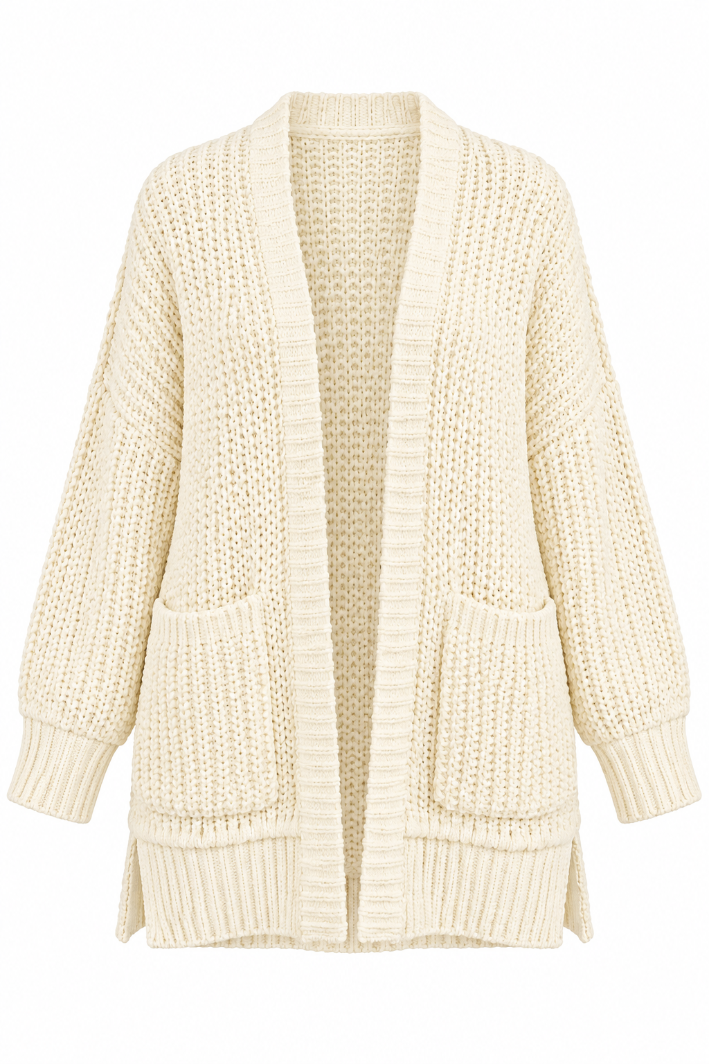 Wrapped In Yellow Open Knit Cardigan
