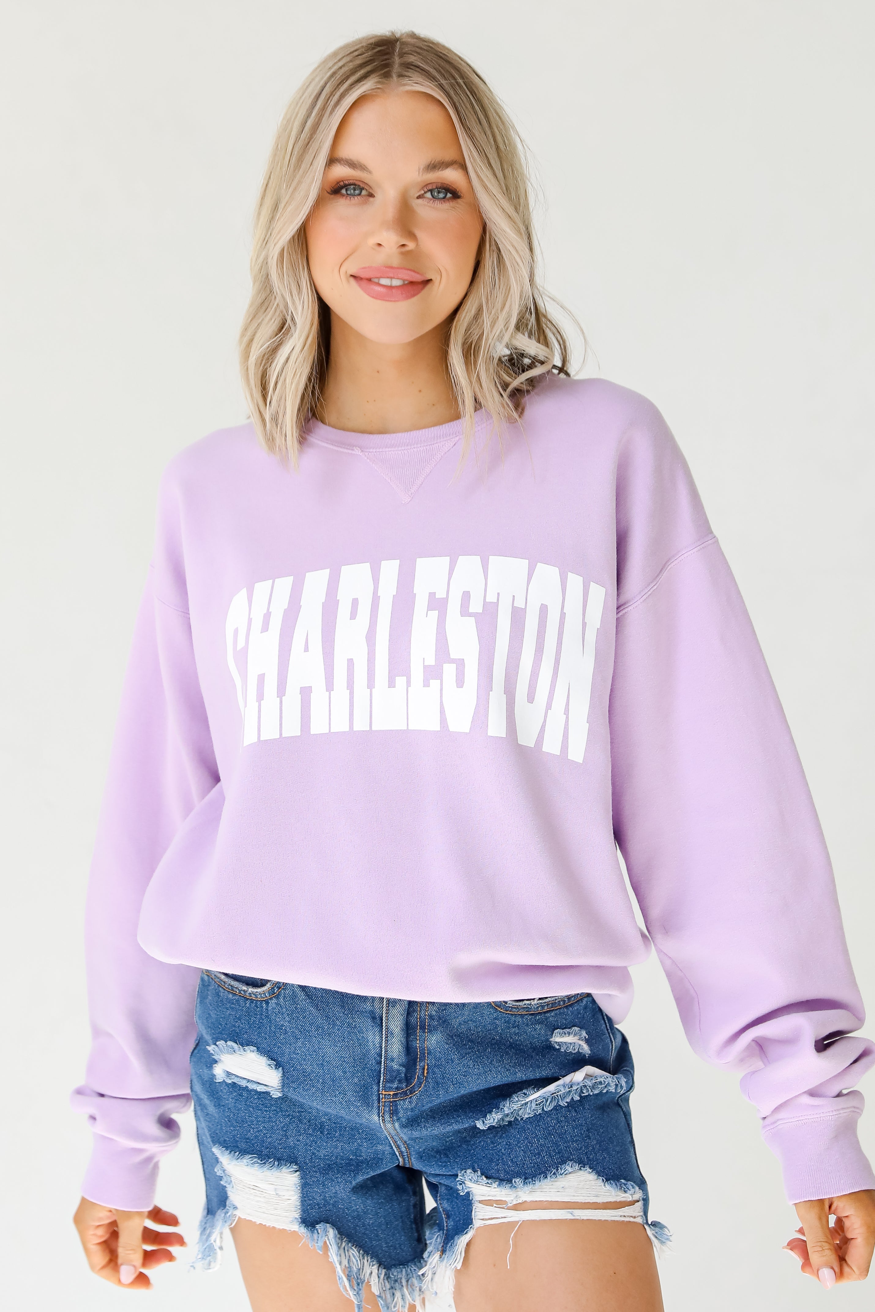 Products Lavender Charleston Pullover. Graphic Sweatshirt. Charleston Sweatshirt. Cozy Comfy Oversized