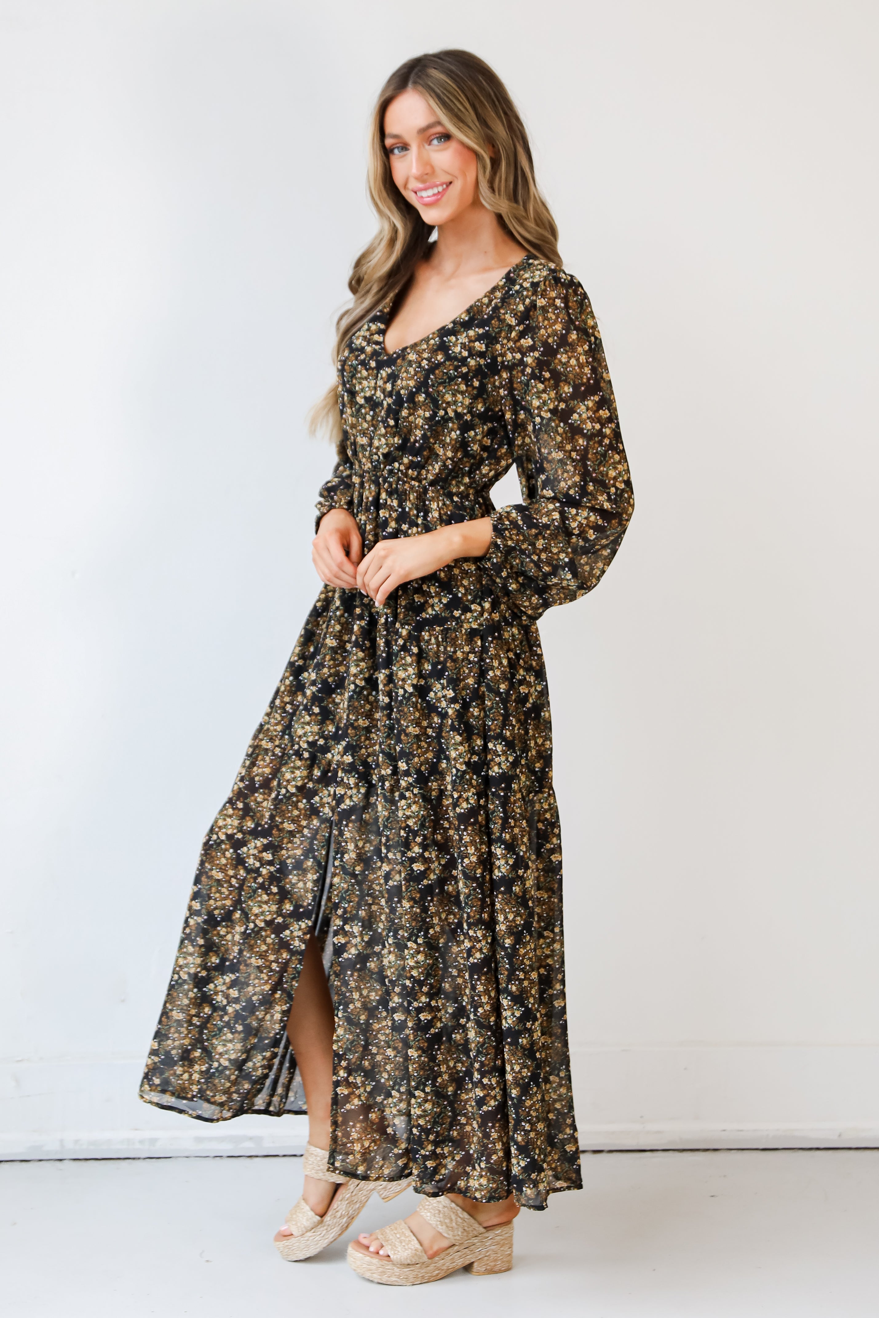 Floral Maxi Dress side view