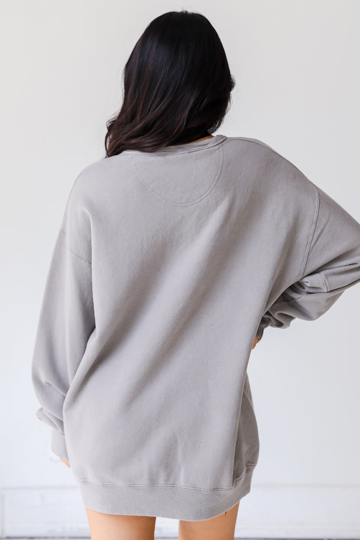 Grey Wednesbury Georgia Pullover back view