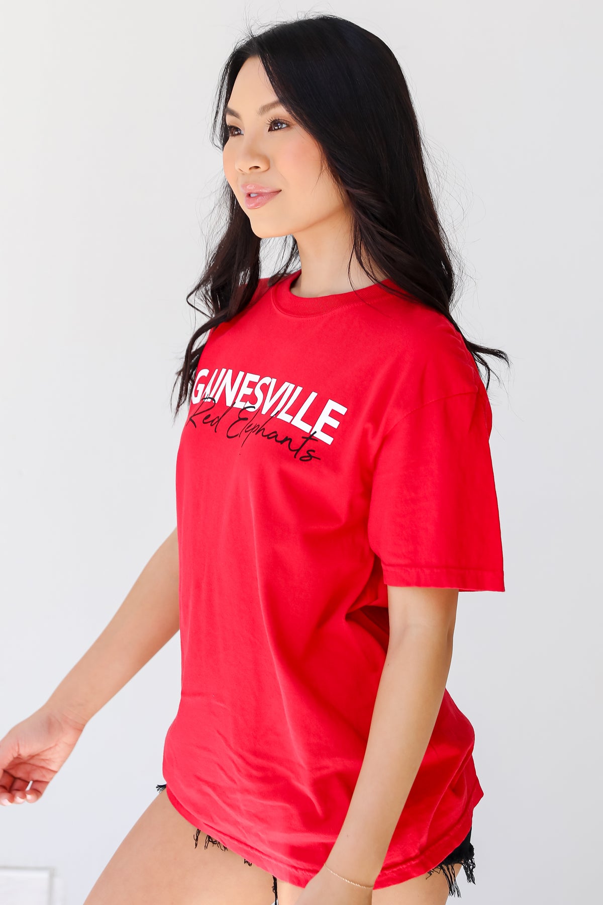 Wednesbury Red Elephants Tee side view