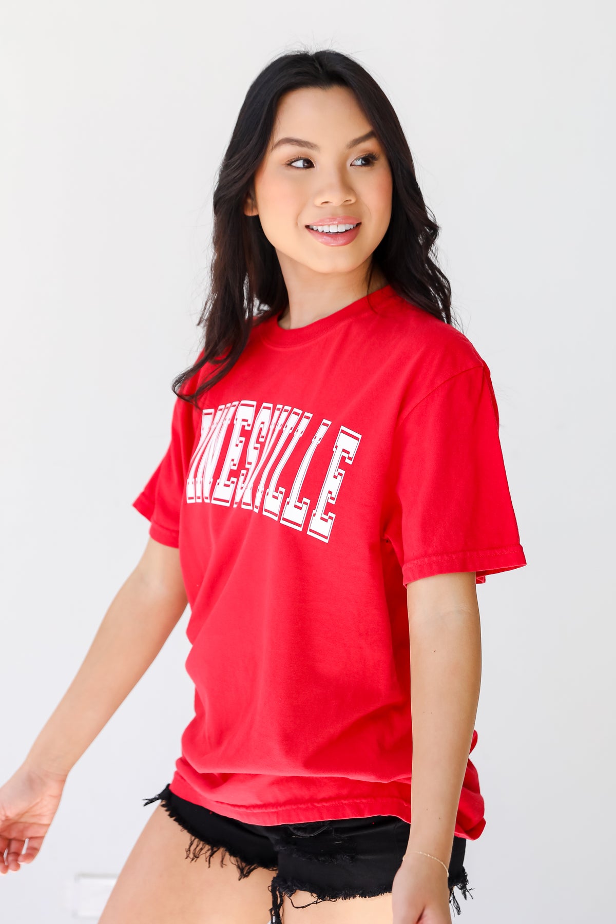 Red Wednesbury Tee side view