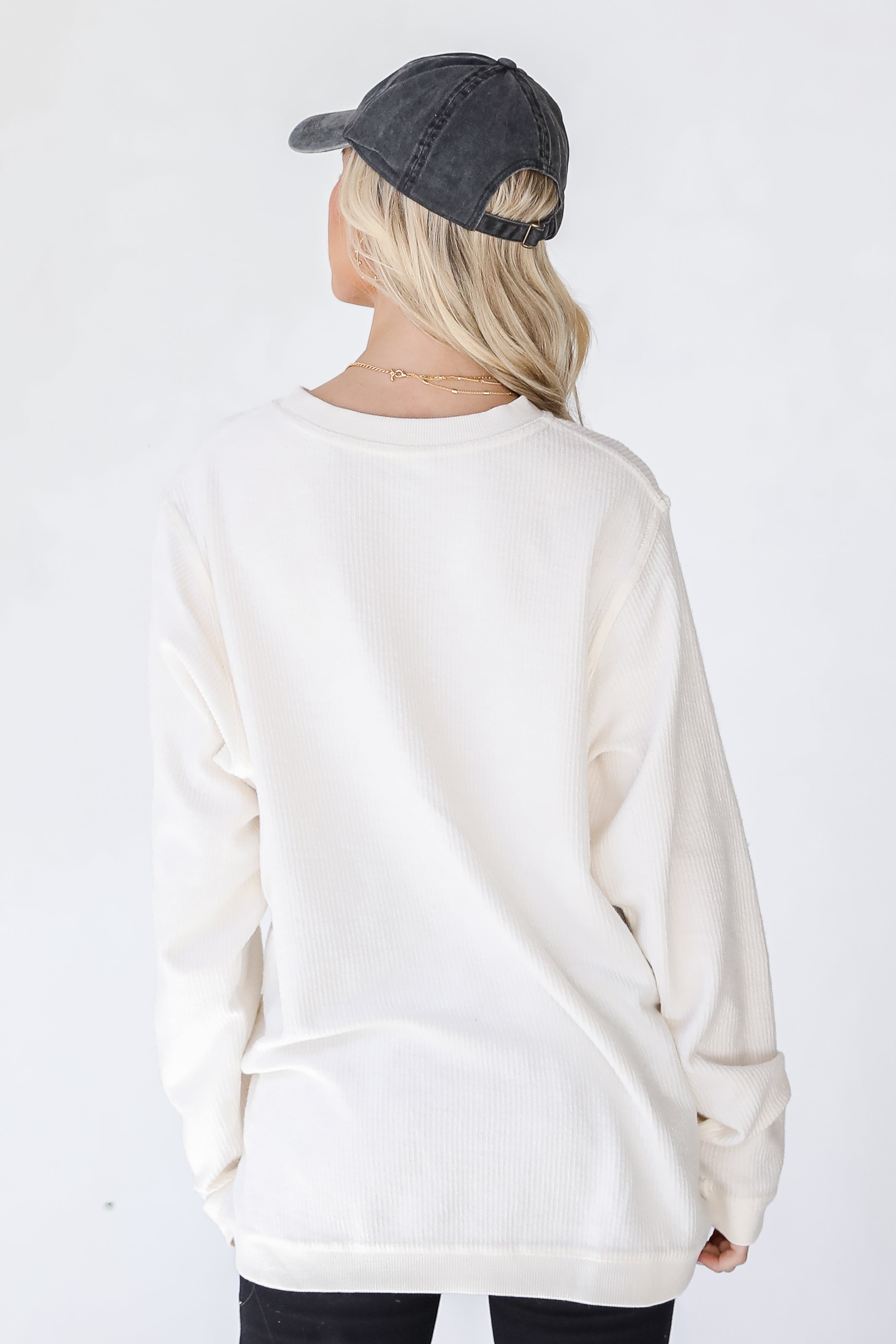Savannah Corded Pullover back view