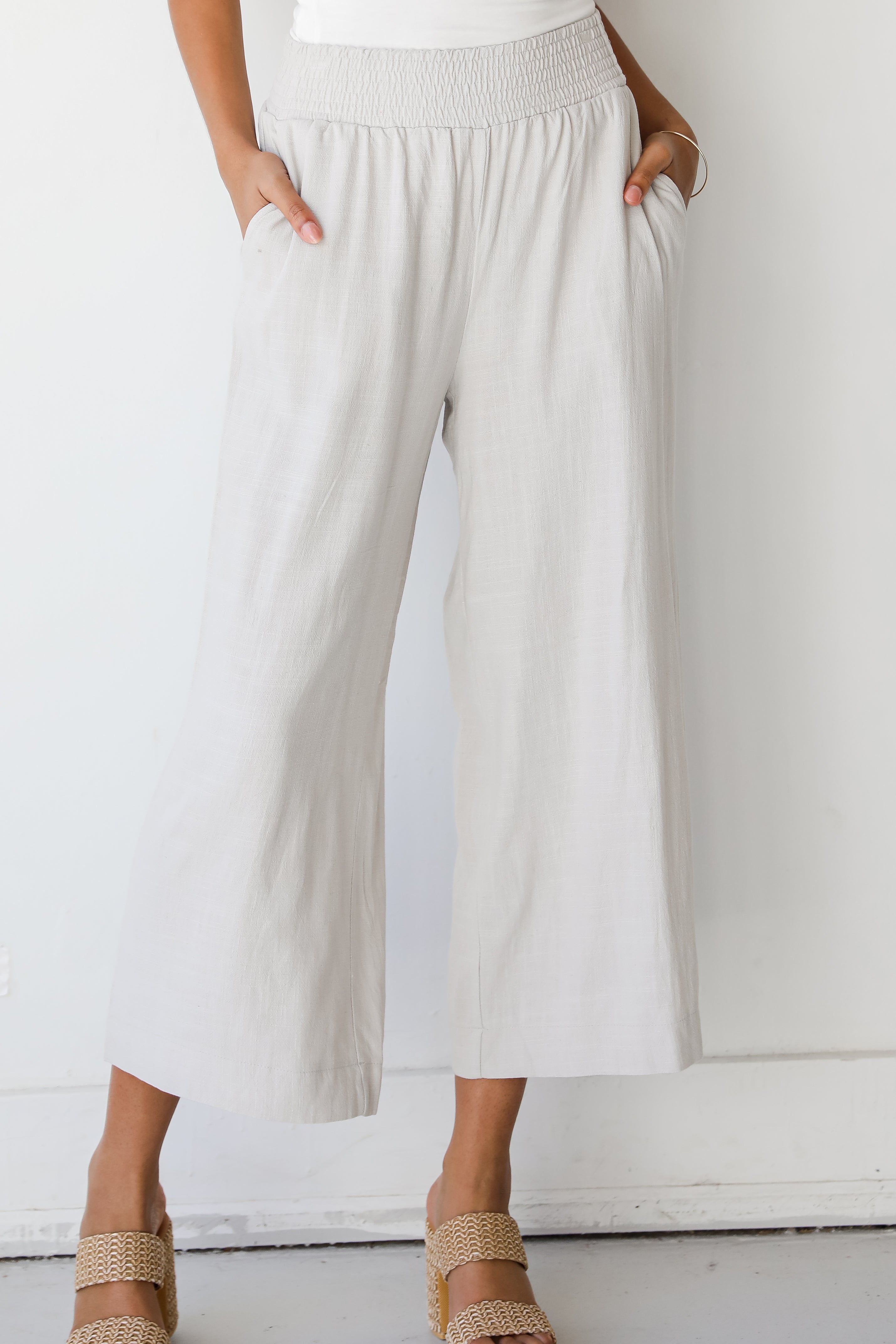 grey Linen Pants