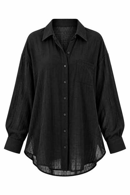 Allison Oversized Button-Up Blouse