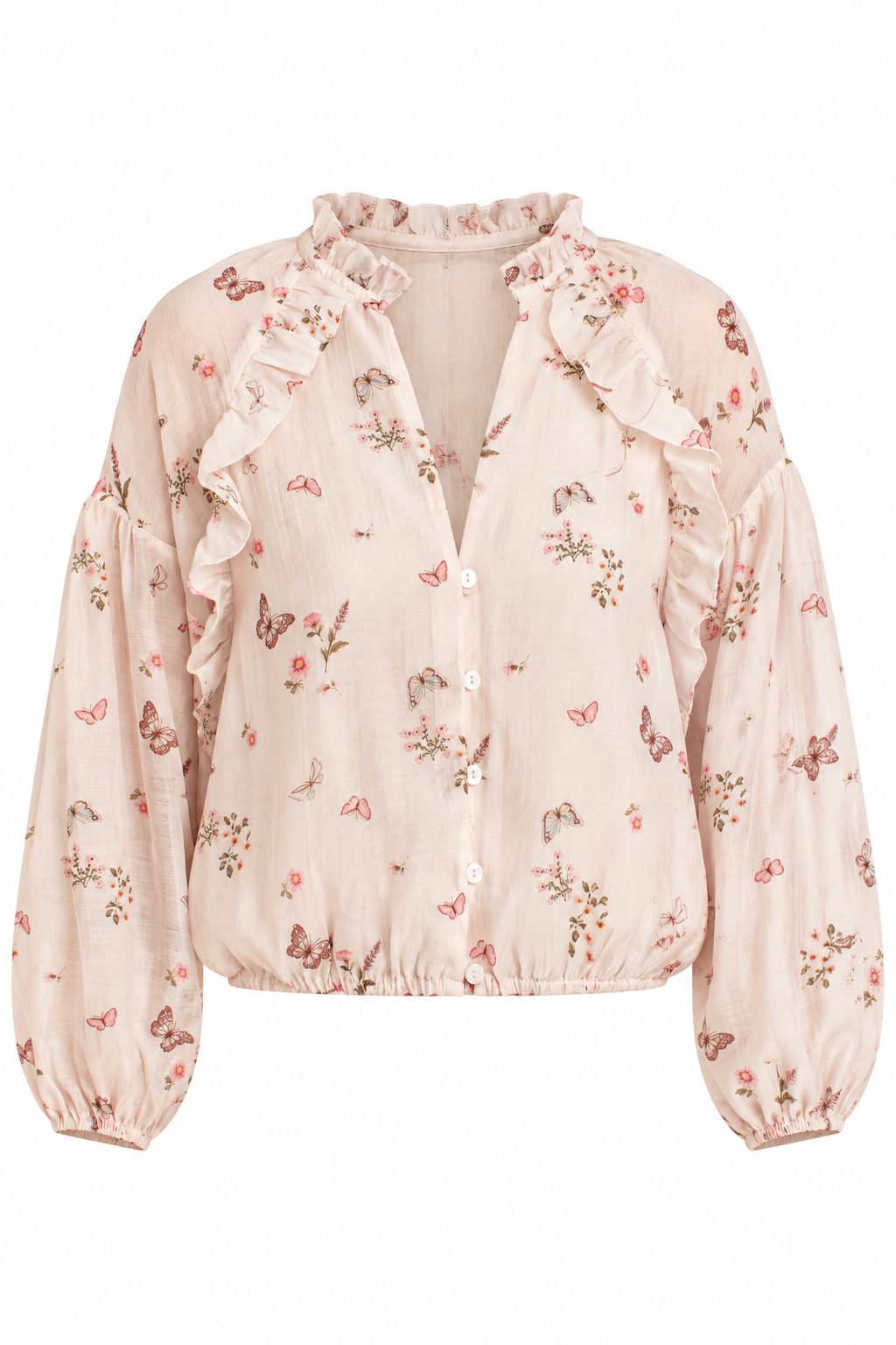 Elegant Approach Blush Floral Blouse