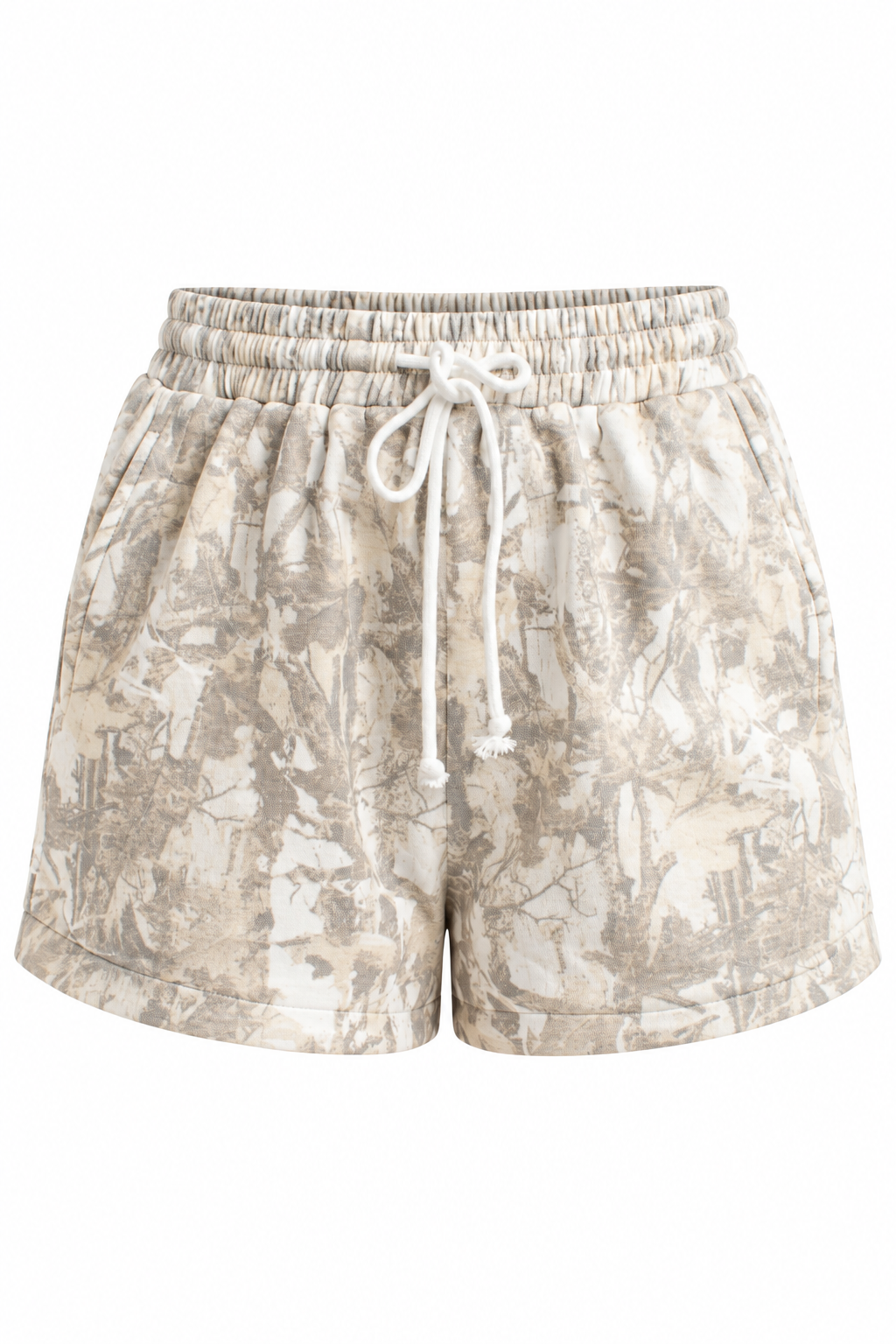Into The Wild Camo Drawstring Shorts