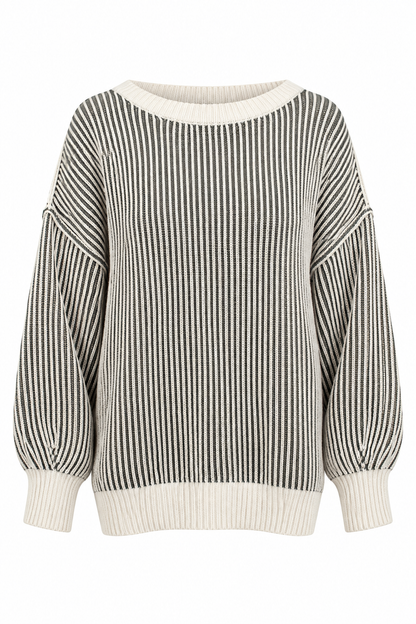 A Slower Pace Striped Sweater