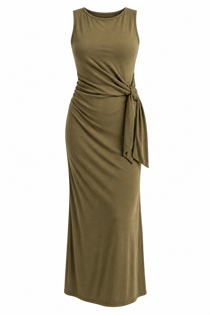 FINAL SALE - An Evening Away Draped Maxi Dress