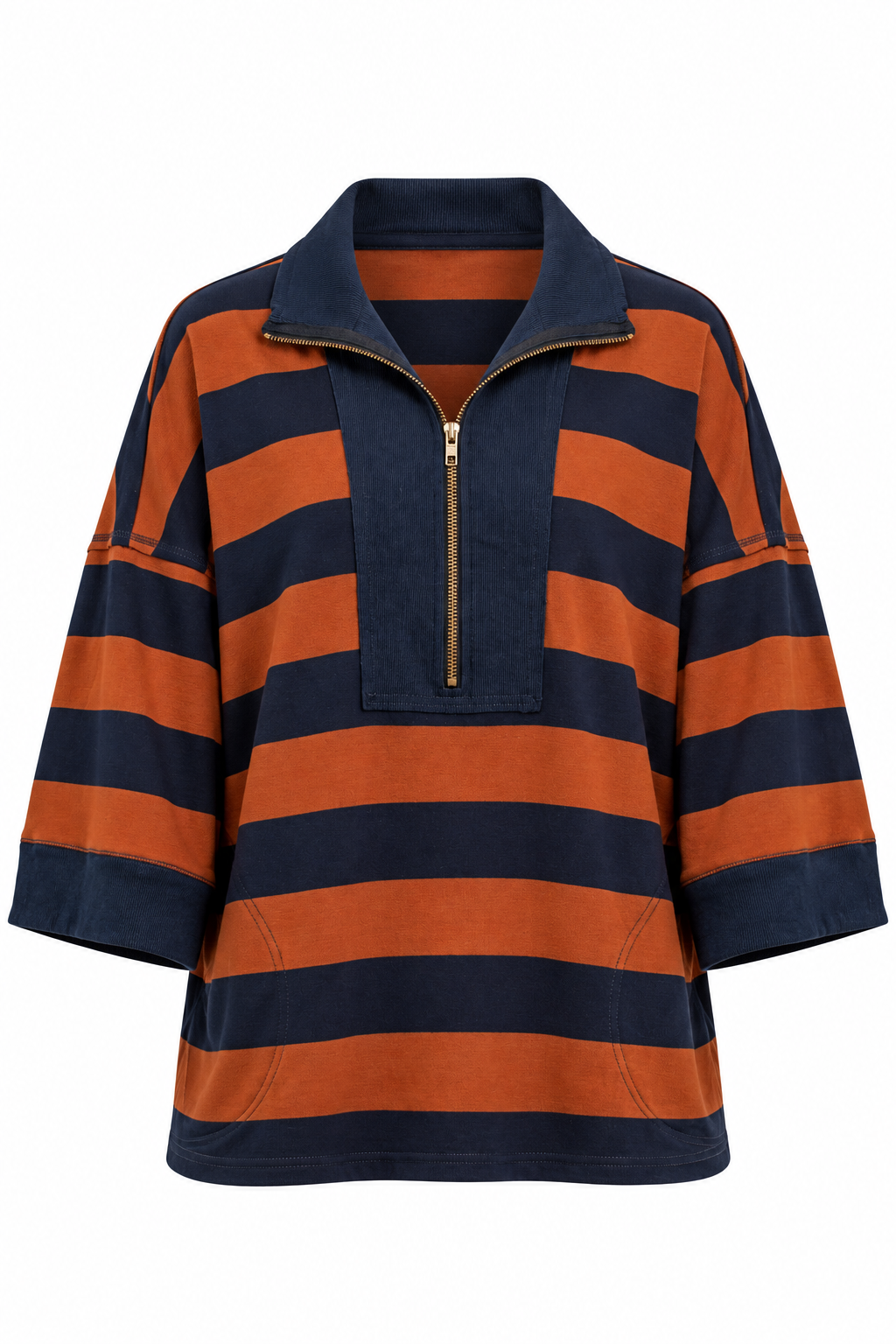 Cider House Navy Stripe Oversized Top