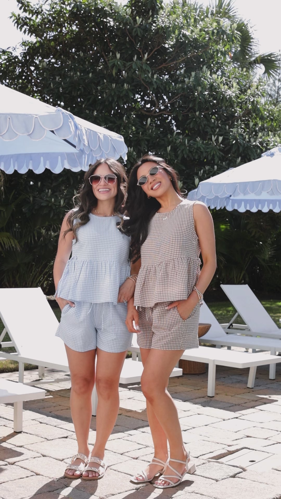 Sun Chaser Gingham Relaxed Shorts - DU Deal