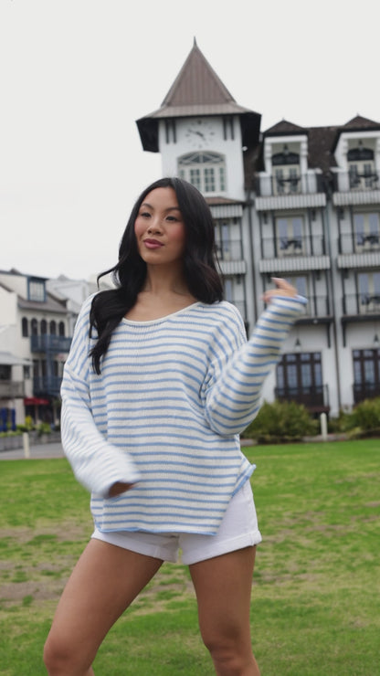 FINAL SALE - Dockside Stripe Relaxed Sweater