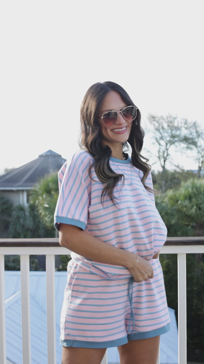 Give You Joy Striped Casual Top