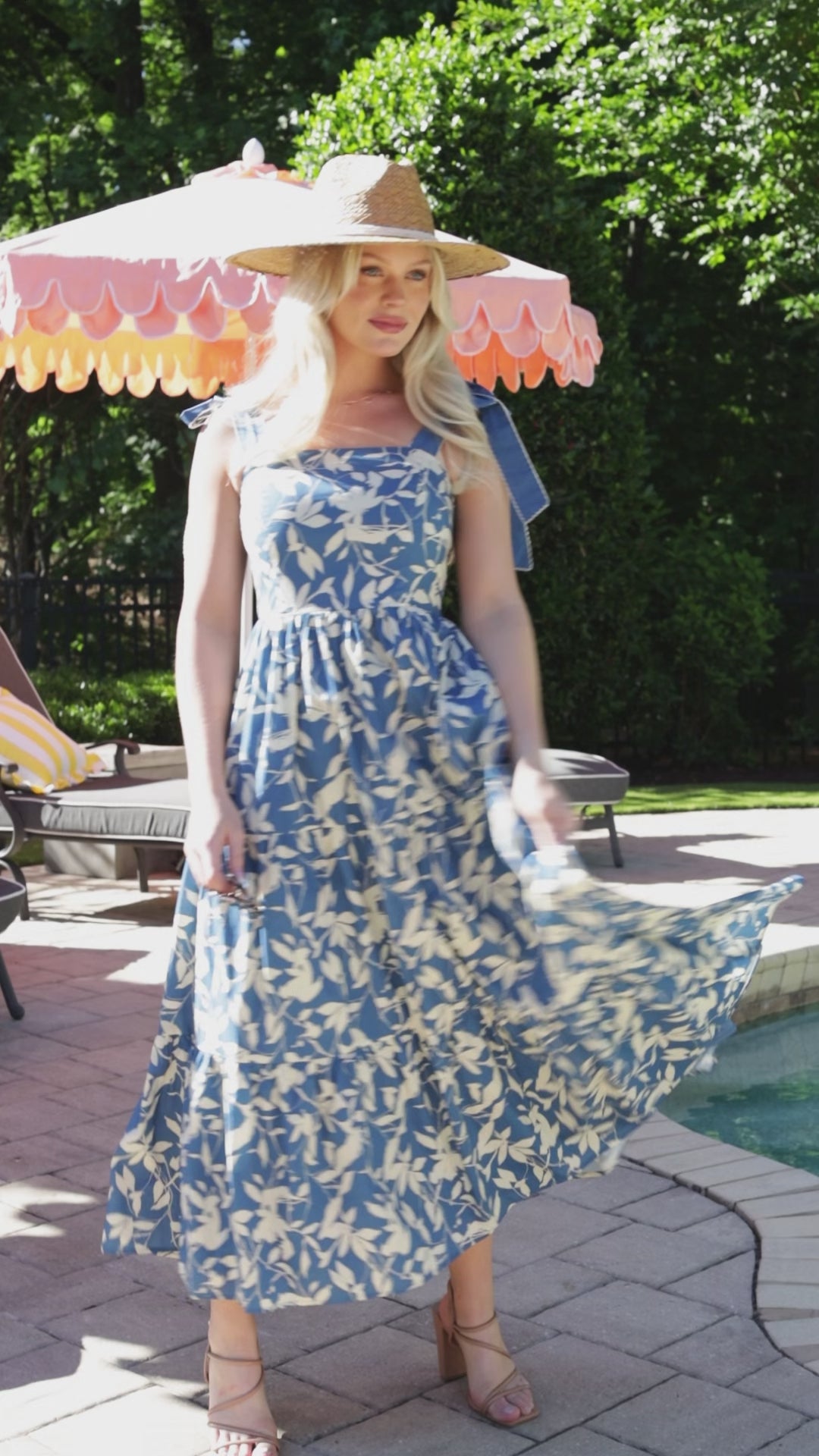 Coastal Romance Floral Maxi Dress