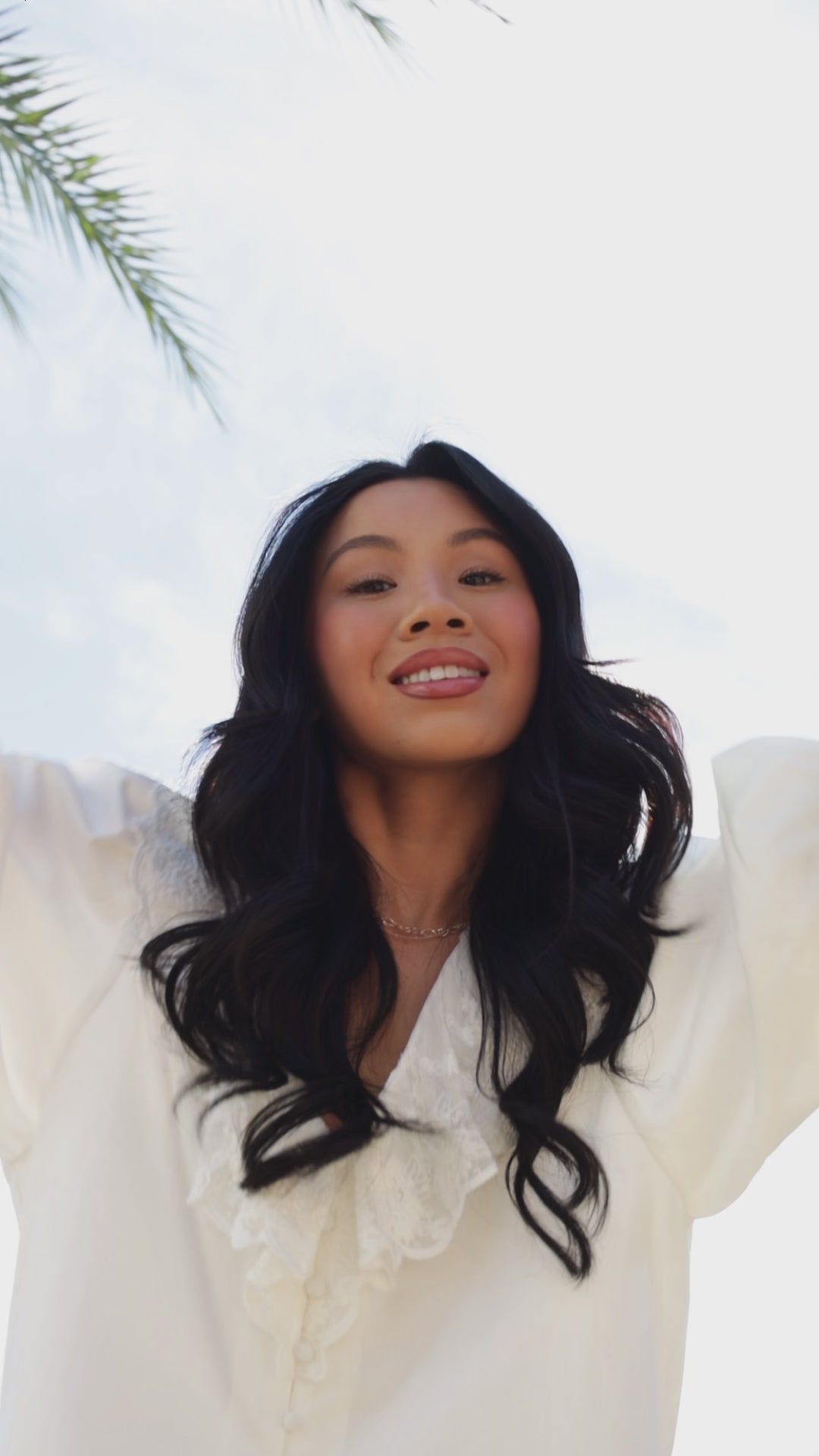 FINAL SALE - Soft Bloom White Lace Blouse