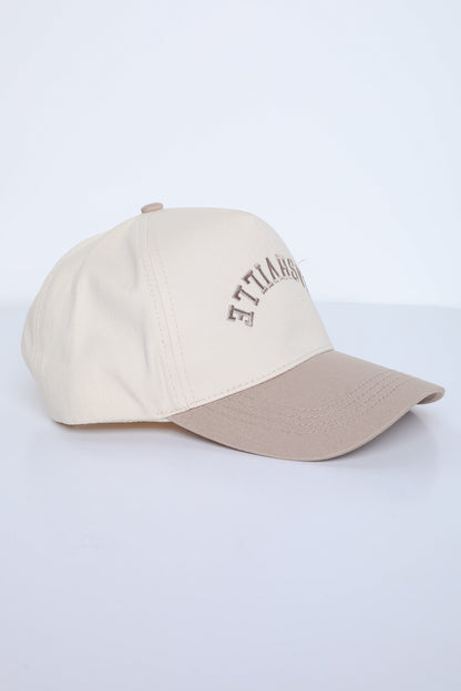 Beige Nashville Embroidered Hat