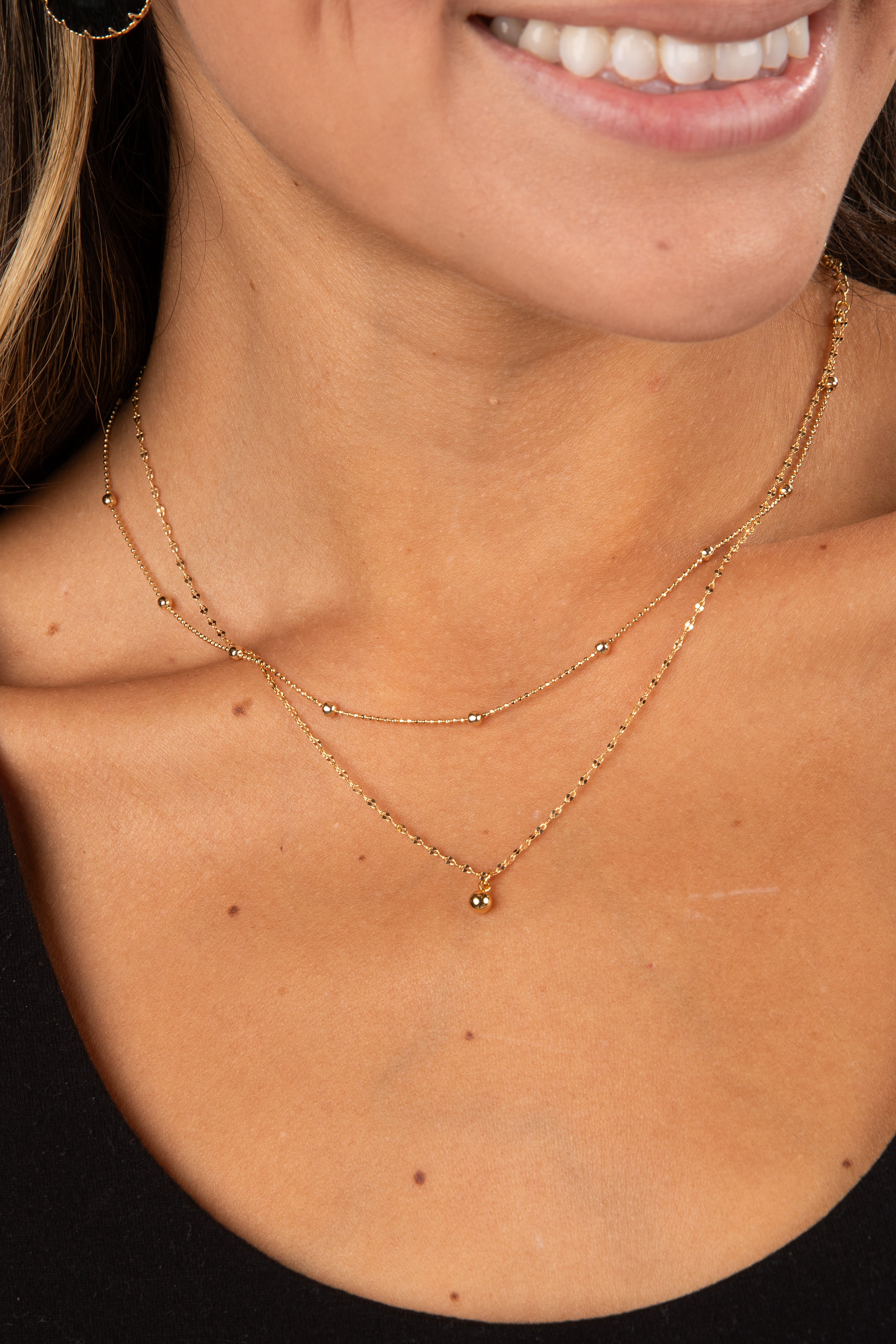 gold necklace