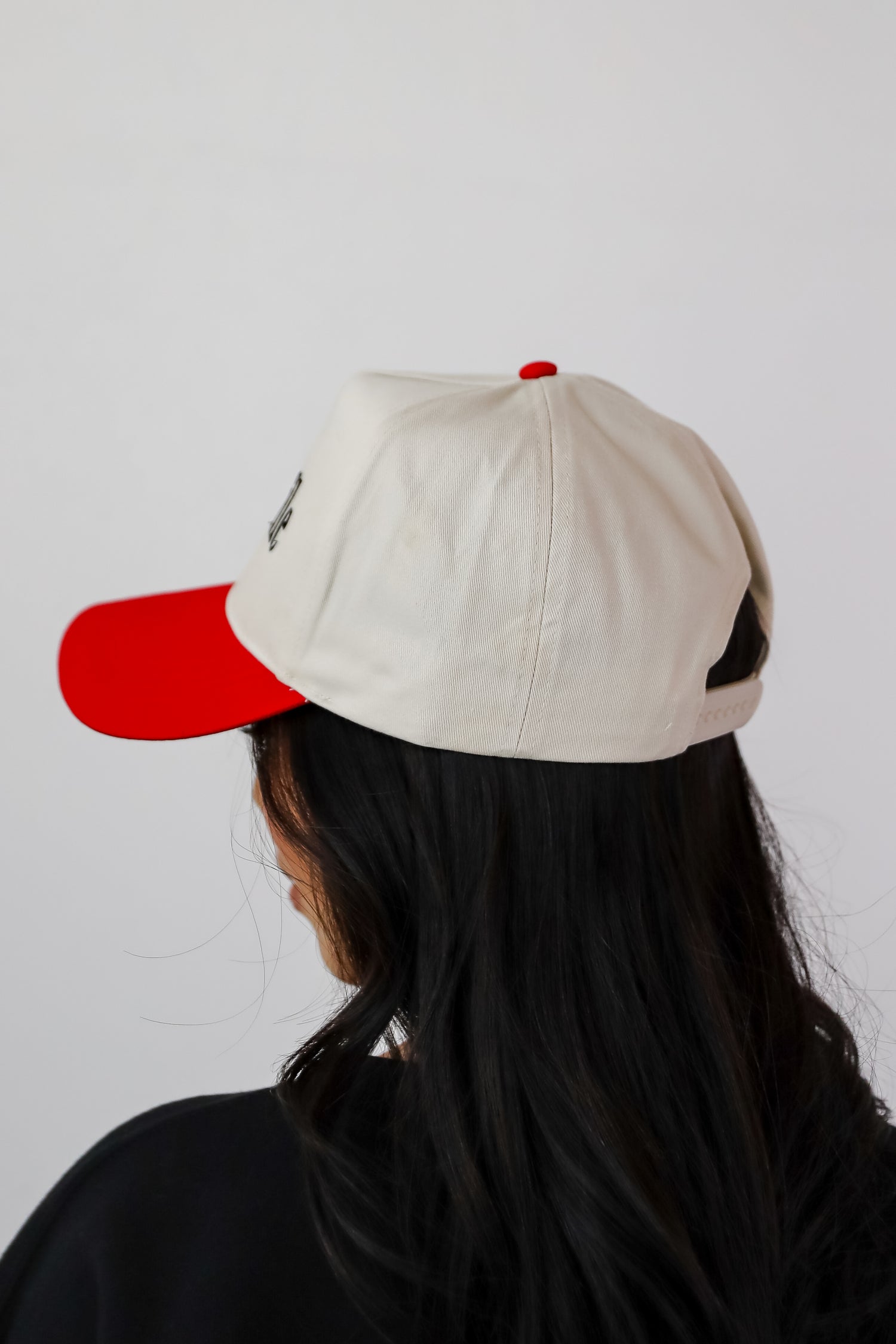 Red Wednesbury Color Block Embroidered Hat