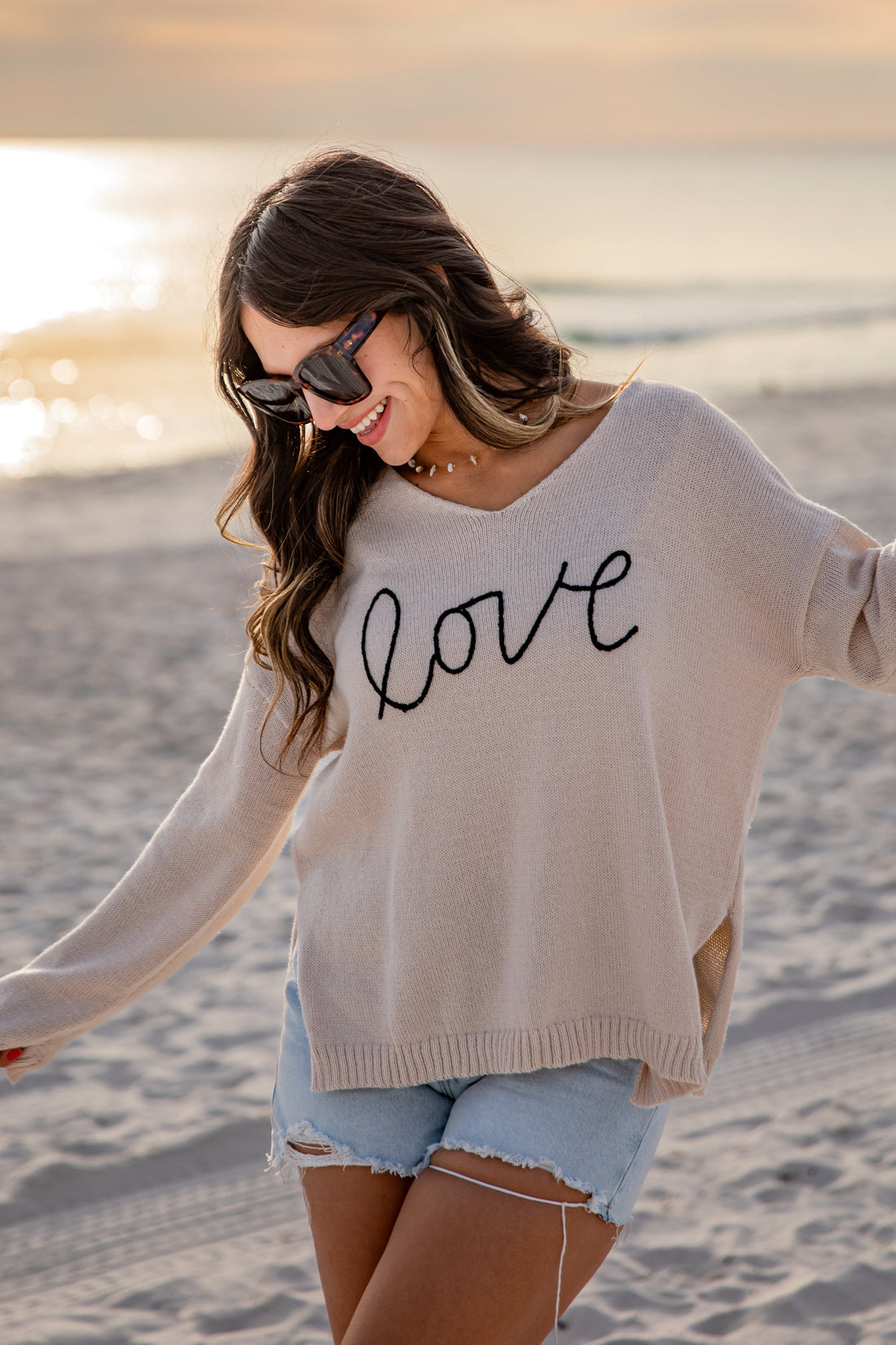 Woman wearing a &