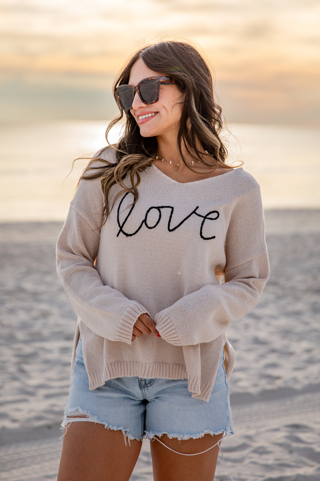 Woman wearing a &