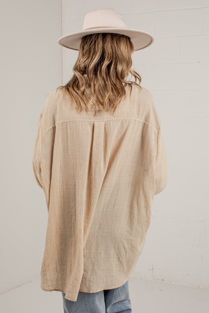 Allison Oversized Button-Up Blouse