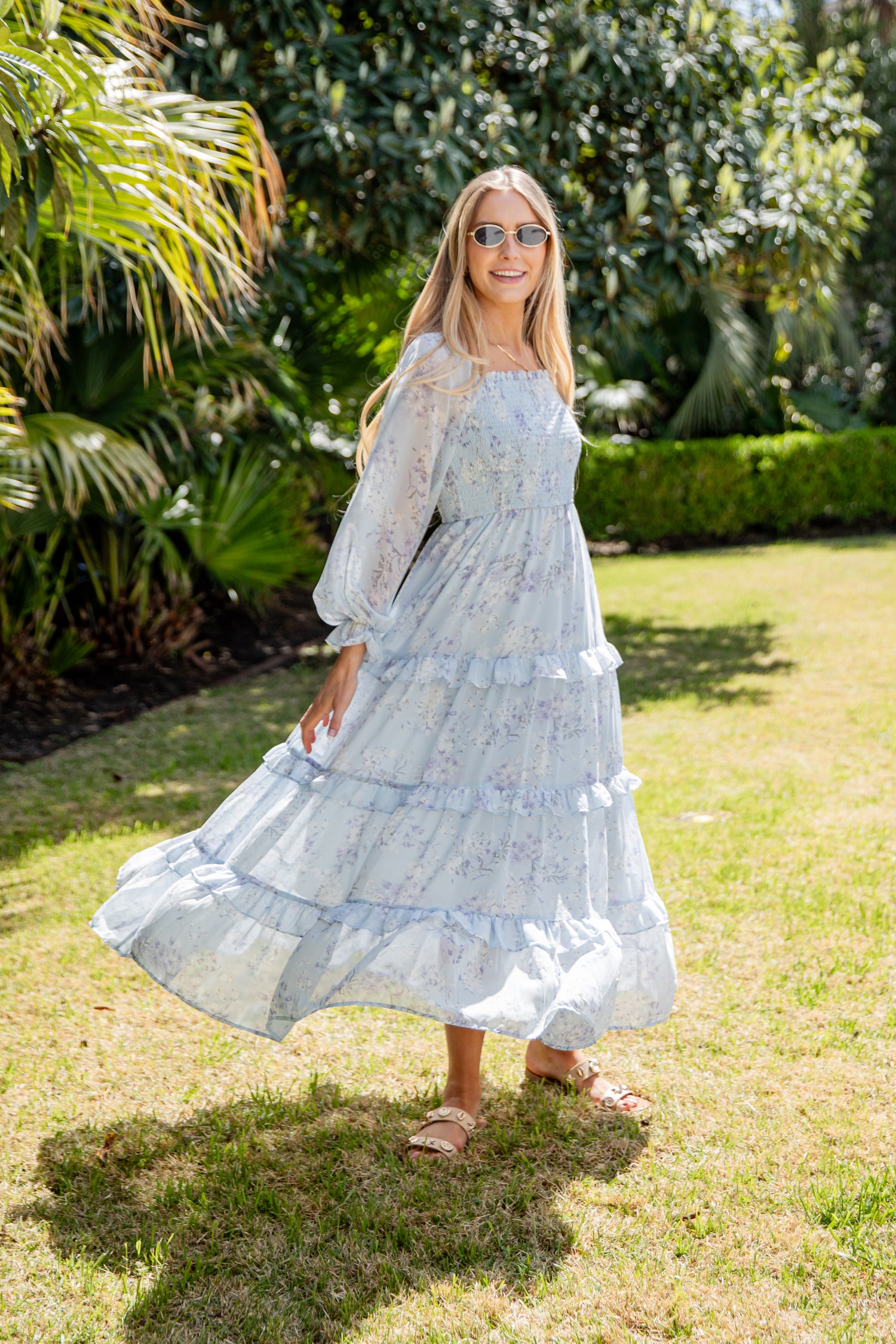Garden Party Smocked Floral Maxi Dress Garden Party Smocked Floral Maxi Dress