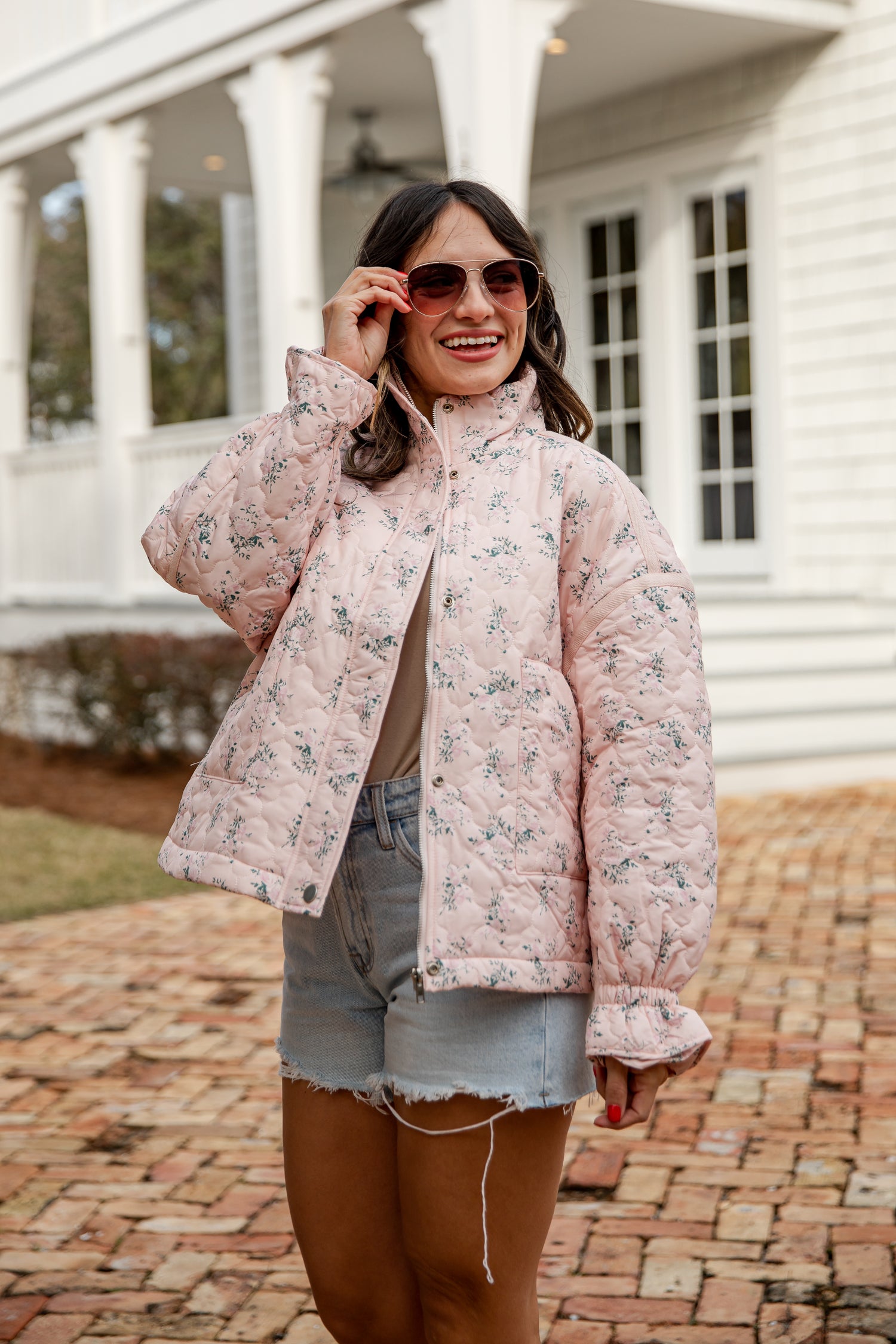 FINAL SALE - Sweet Soul Blush Floral Quilted Jacket