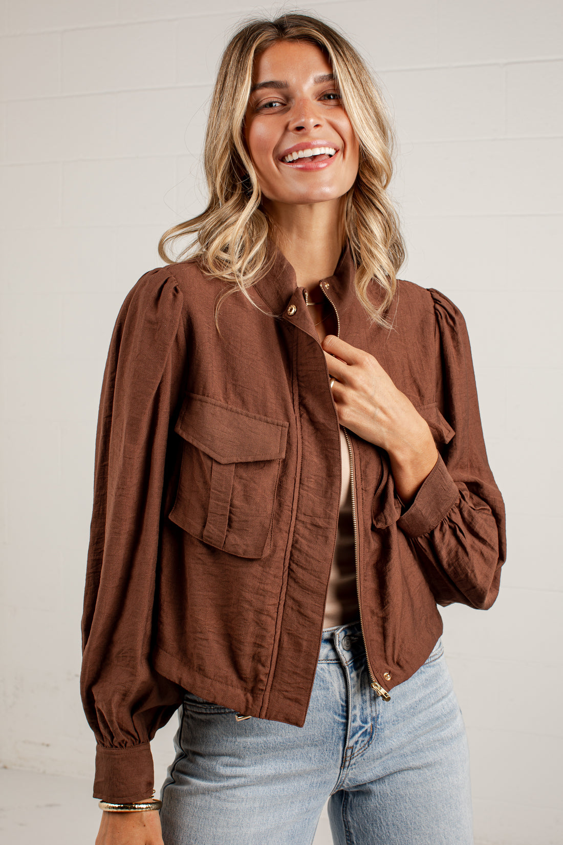 One More Toast Brown Jacket