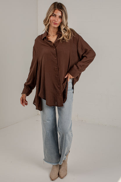 Allison Oversized Button-Up Blouse