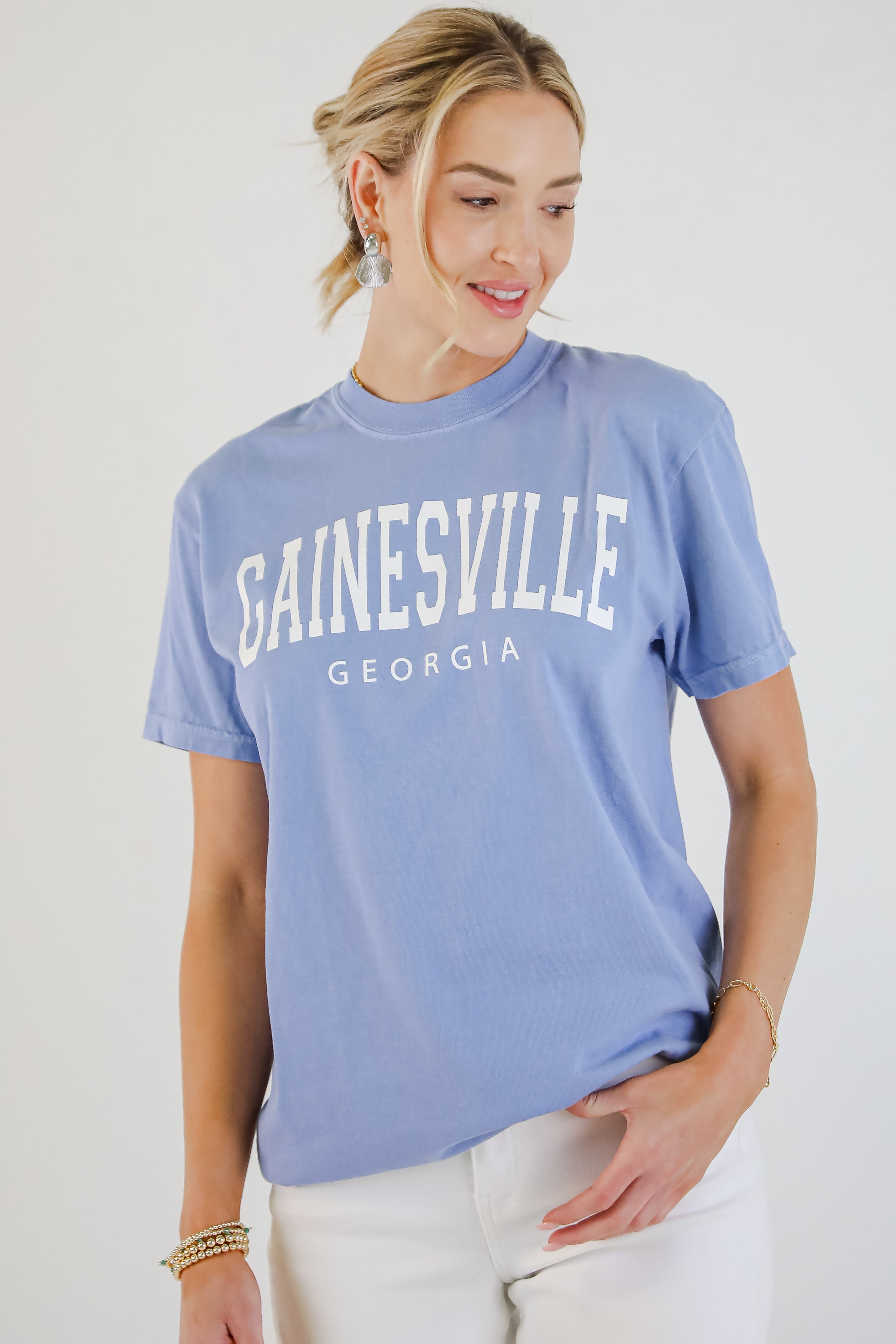 Light Blue Wednesbury Georgia Tee