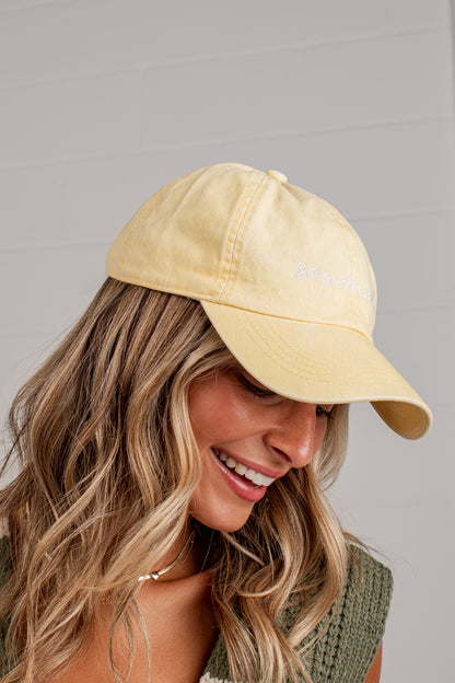Savannah Script Embroidered Hat