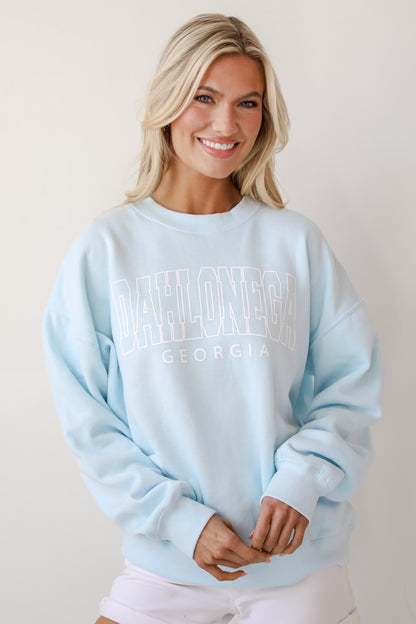 Light Blue Dahlonega Georgia Sweatshirt
