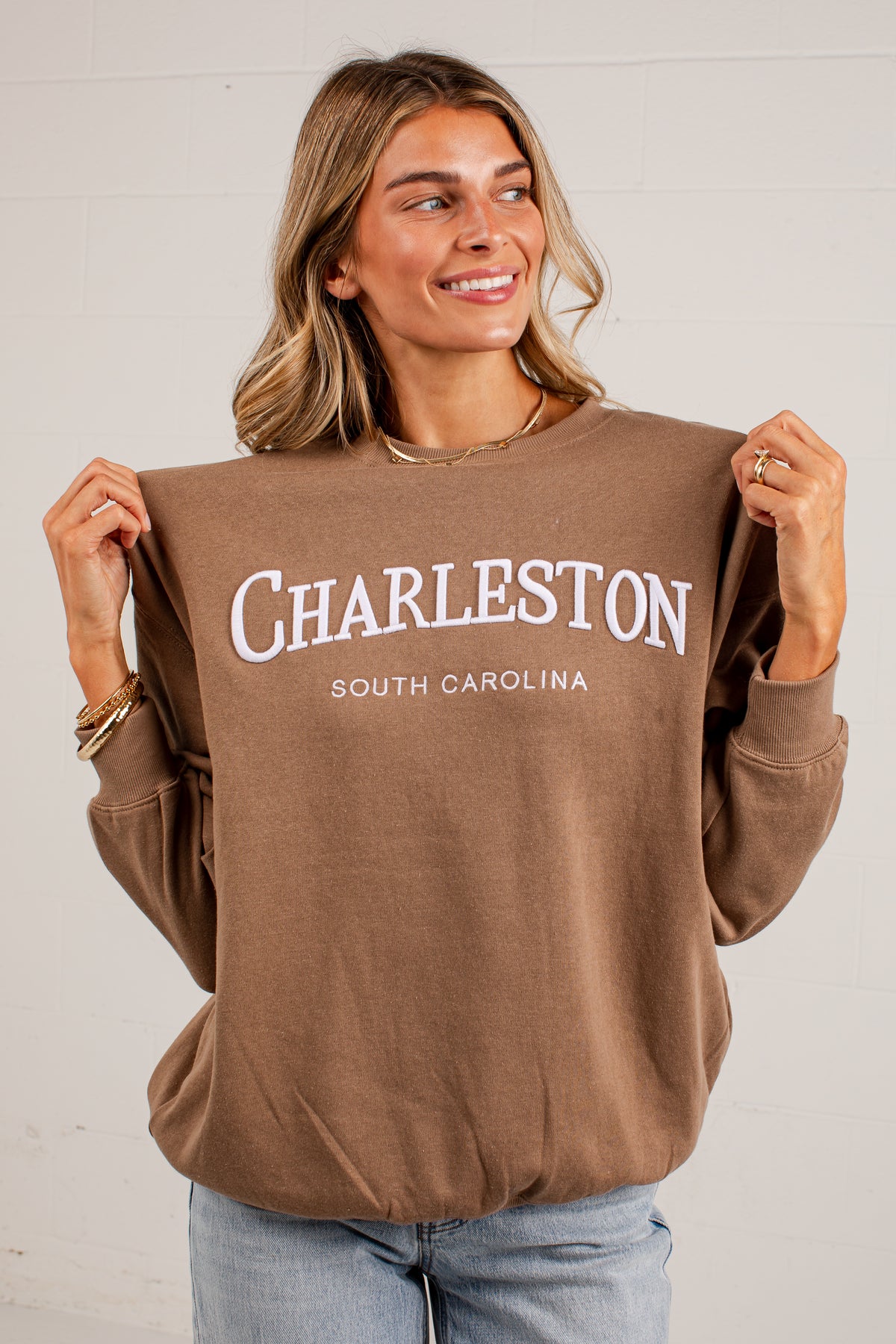 Charleston South Carolina Brown Pullover