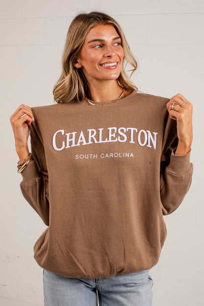 Charleston South Carolina Brown Pullover