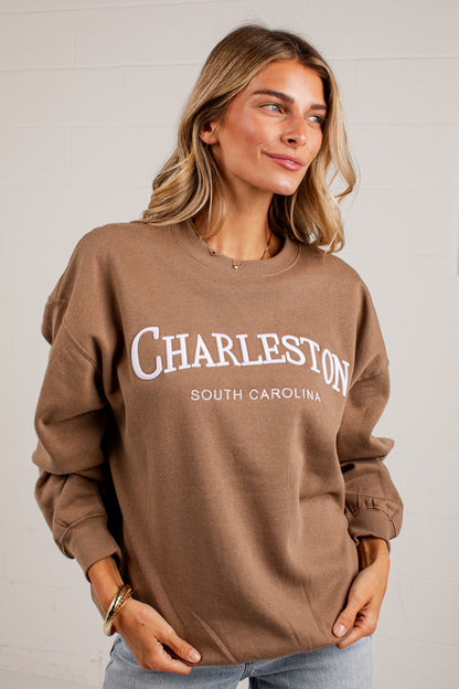 Charleston South Carolina Brown Pullover