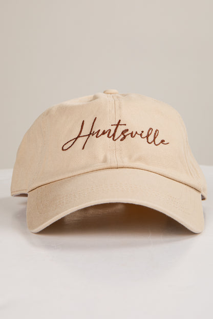 Beige cap with &