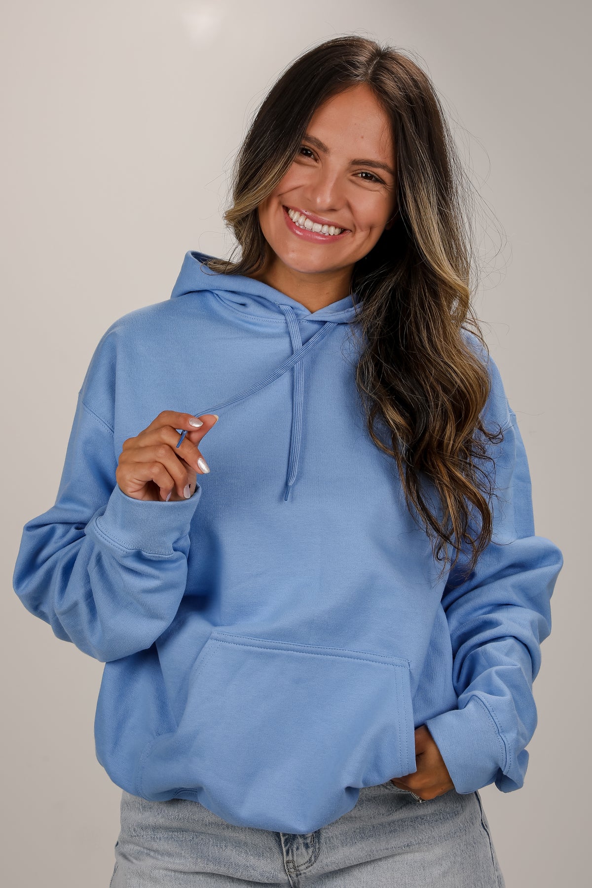 Light Blue Our World Needs Jesus Hoodie
