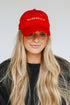 red Wednesbury Embroidered Hat