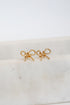 Elaine Gold Bow Stud Earrings