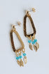 Ivy Gold Statement Drop Earrings