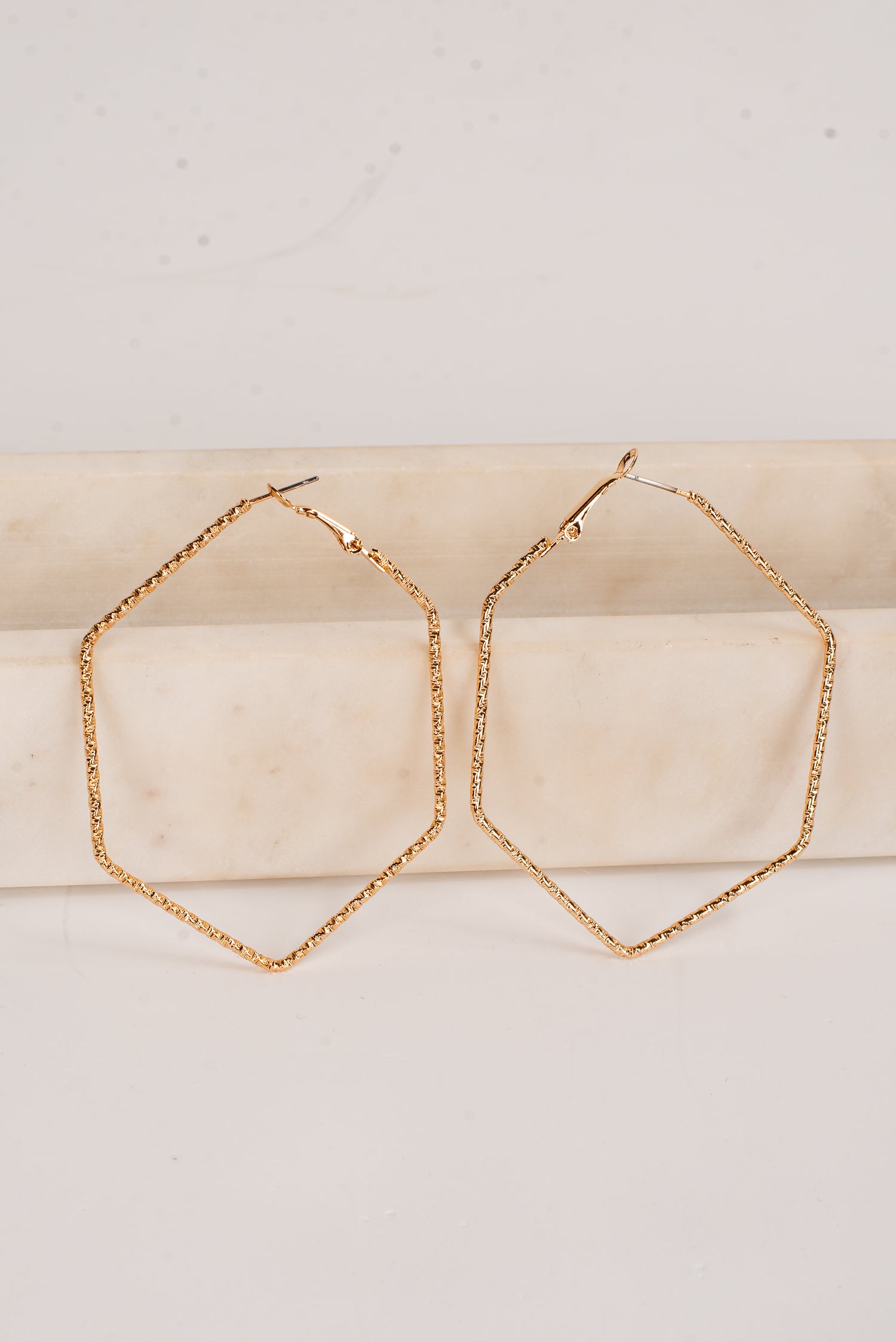 Heidi Hexagon Hoop Earrings