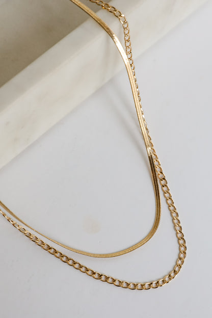 Lexi Gold Layered Chain Necklace